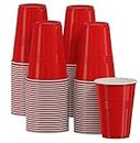 Plastic Cups – Red Disposable Cups 12oz(50 Pcs) - Red Party Cups for Christmas, Garden Party, Weddings, Picnics – Red Solo Plastic Cups Reusable and Recyclable