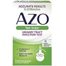 AZO Test Strips, Urinary Tract Infection Test, Accurate Results in 2 Minutes, Clinically Tested, Easy To Read Results, 3 Individually Wrapped Self Testing Kits