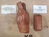 VINTAGE BIANCHI 19L HOLSTER & 20A MAG POUCH for BERETTA 84 / BROWNING BDA 380
