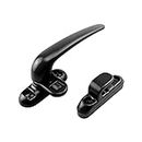 First Lot Right & Left Side Casement Locking Handle for Domal Windows & Doors, Replacement Handle for uPVC or Aluminium Window & Sliding Doors. (Black, Right Side)