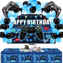 34 Pieces Video Game Party Supplies Set Gamer Brthday Decorations Including Happ