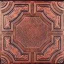 A La Maison Ceilings R28C Evergreen Foam Glue-up Ceiling Tile (21.6 sq. ft./Case), Pack of 8, Antique Copper