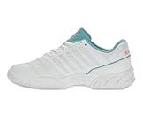 K-Swiss Tennis Women's Bigshot Light 4 Tennis Shoe, White/Desert Flower/Nile Blue, 6 UK