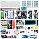 Smraza Super Starter Kit Compatible with Arduino Project with Tutorial, Including Breadboard, Power Supply, Jumper Wires, Resistors, LCD 1602, Sensors