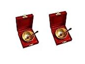 INDICRAFTSVILLA: Crafts Place to Discover World Traditional Gold Plated Single Bowl Set with Awesome Gifts Box - 2 Pieces (Set of 2)