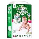 Bummy PANTS Super Dry Leakage Proof Technology Baby Diaper –Medium (M) Size, 72 Count, Super Absorbent 5D Cross Core with Anti Rash dual Layer Up to 12 Hrs Protection, Pack of 1, 5-11kg