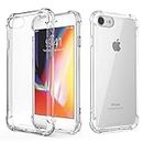 JGD PRODUCTS for iPhone 7, iPhone 8 Premium Transparent Soft Silicon Back Cover [Transparent]