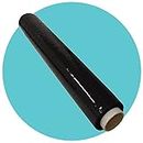 Triplast 1 Roll x 400mm Black Pallet Stretch Wrap | Extra Long Roll, Standard Core, 17mu Thick | Shrink Wrap, Cling Film, Plastic Wrap | Packaging for Removals, Industrial & Warehouse Use