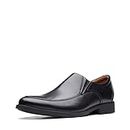 Clarks Men's Whiddon Step Loafer, Black Leather, 11 Wide