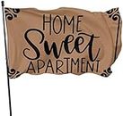 Wetterbeständige Home Sweet Apartment Garden Flag, Game Flag 3 x 5 ft Dekorationen für Zuhause im Freien