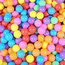 100Pcs Colorful Soft Plastic Ball Pit Balls,Plastic Balls for Ball Pit,Play Balls Pool Tent Balls for Babies,Reusable and Durable Balls.