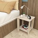 Decor Master Portable Wooden Center Table, End & Sofa Side Table, Bed Side Table, Corner Coffee Table with Solid Finish, Furniture with Storage for Living Room, Bed Room, Balcony for Home Décor