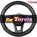 Carbon Fiber Universal fits TOYOTA Steering Wheel Cover 38cm Car SUV Accessories