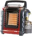 Mr. Heater Portable Buddy with Adaptor - Efficient and Portable Propane Gas Heater for Heating Cartridge System with 7/16 Thread-Reliable, Up to 2.4 kW Output
