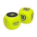 SPRI Exercise Dice (6-Sided) - Game for Group Fitness & Exercise Classes - Includes Push Ups, Squats, Lunges, Jumping Jacks, Crunches & Wildcard ( Carrying Bag)