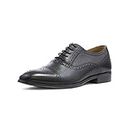 Thomas Crick Men's Hartwell Black Oxford Formal Leather Brogue Shoes