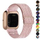Nylon Strap Fabric Elastic Band Stretchable Watchband For Fitbit Versa 3/4 Sence