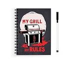 Plan To Gift my grill my rules Spiral Wiro Unruled Blank Pages Reuseable Notebook with pen Diary Journal Drawing Book Size-A5(6X9 Inches) (my grill my rules)
