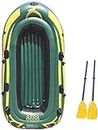 NAKEAH Inflatable Series, 4-Person PVC Inflatable Raft, Aluminium Oars, Cushions, High Output Air Pumps (Size : Standard Edition)