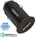 Dual USB PD Type-C Car Charger 38W Fast Charge Adapter For iPhone 13 12 Pro Max