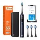 Sonic toothbrush with app, tips set, travel case and toothbrush holder S3 (black)