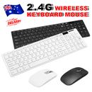 Wireless Keyboard and Optical Mouse Combo Slim for PC MAC Apple Windows Laptop
