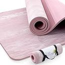 UMINEUX Extra Thick Yoga Mat, 2/5 Inch (10MM), Natural Rubber and TPE Non Slip Yoga Mats with Strap for Women Men, Eco Friendly Exercise Mat for Yoga, Pilates and Home Workout