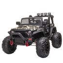 12V Power Wheels Jeep 2-Seater Kids Electric Ride On Police Car Truck Toy With R