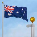 Aluminum Australia Flag Pole Australian Flagpole Ball Flag Top Kit 6.1m 7.6m