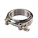 GZYF 3 Inches Stainless Steel Exhaust V-Band Clamp Male/Female Exhaust Clamp Flange Assembly Kit