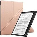 Gylint Kobo Elipsa 2E (2023 Release) Origami Case, The Thinnest and Lightest Leather Smart Cover Case for 10.3" Kobo Elipsa 2E eReader with Auto Wake Sleep Feature Rose Gold