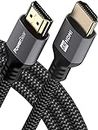 PowerBear 8K HDMI Cable 1.8 M | High Speed Gaming HDMI Cord, 8K @ 60Hz, 4K @ 120 HZ, 2K, 1080P, ARC & CL3 Rated | for Laptop, Monitor, PS5, PS4, Xbox One, Fire TV, Apple TV & More