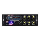 Zealsy Sterio Sound Amplifier with BLUTHOOTH,USB,AUX,MIC,AV,2RC- 1 Mic Karaoke with 4440 Double IC Circuit Power AV Amplifier Perfect for Home and Outdoor Function (jbAmplifier1002BT)