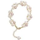 Double Pearl Bracelet Women's Freshwater Sen System Braided Hand String to Send Gifts
