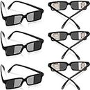6 Pack Sunglasses Rear View Mirror Sunglasses Real Detective Glasses Anti Track See Behind You with Inside The Lens Mirrors for Kids Personal Security