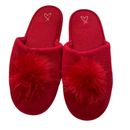 Zapatillas Victoria's Secret Pom Pom Rojo Talla M 7-8 Nuevas sin Etiquetas