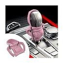 CGEAMDY Shifter Knob Hoodie Cover Car Interior, Funny Hoodies Gear Knob Protection for Vehicle, Car Decoration Shift Protector Cover Lever Interior Accessories fits Manual or Automatic(Pink)