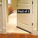 WILLFE Sound and dust Proof Twin Under Door Draft Fabric Guard, Gap Sealer, Stops Light/Dust/Cool Air Escape, Size 36 inch (2)