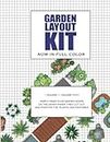 Garden Layout Kit: Graph Paper For Garden Design In Full Color. The perfect garden design planner - Plot your landscape design using these scaled ... and cut-out plants, trees and garden features