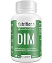 DIM Supplement for Women and Men by Nutritionn - Promotes Estrogen Balance and Metabolism - 200 mg Capsules of Natural Diindolylmethane (DIM) - 62 Servings