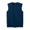 Men's Big & Tall Shrink-Less™ Lightweight Muscle T-Shirt by KingSize in Navy (Size 2XL)