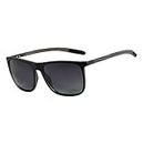 ZENOTTIC Square Polarized Sunglasses for Men - Ultralight Carbon Fiber Sun Glasses Driving Fishing Cycling Golf Sports UV400 Protection
