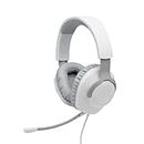 JBL Quantum 100 Cuffie Gaming Over Ear con Filo, Headset da gioco con Microfono Boom Direzionale Rimovibile, compatibilità su Ogni Piattaforma, Colore Bianco