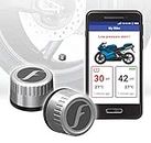 FOBO Bike 2 tire Pressure Monitoring System (Silver) – External Monitor, Bike tire, Temperature Sensor, Wireless, for Smart Bike, Motorcycle, ebike & Bicycle