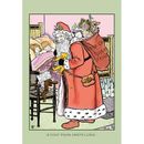 Buyenlarge 'A Visit from Santa Claus' by Rosa C. Petherick Painting Print in Green/Pink/Red | 36 H x 24 W x 1.5 D in | Wayfair 0-587-16662-2C2436