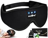 MUSICOZY Sleep Headphones Bluetooth Wireless Sleeping Eye Mask, Office Travel Unisex Gifts Men Women Who Have Everything Top Christmas Cool Tech Gadgets Unique Mom Dad Her Him Adults Teen Boys Girls