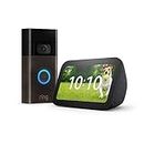 Ring Video Doorbell by Amazon, Venetian Bronze, Works with Alexa + All-new Echo Show 5 (3rd generation) | Charcoal - Smart Home Starter Kit