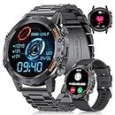 Smart Watch for Men Bluetooth Calls,1.39"HD Militarily Fitness Tracker with 100+Sports Modes,IP68 Waterproof,400mAh Sports Smart Watch for Android iOS Black