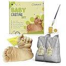 Bawy 3D Baby Casting kit for Baby Hand and feet. Molding Powder and Casting Powder for Baby 2 Hand and 2 feet. Memorable Gift for New Born, 1st Birthday., Mothers Day Gift