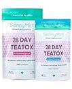 SkinnyMint Original 28 Day Detox Tea Kit- Ultimate TeaTox Programme- All Natural Morning Boost and Night Cleanse Detox Tea- Helps alleviate bloating and boost energy